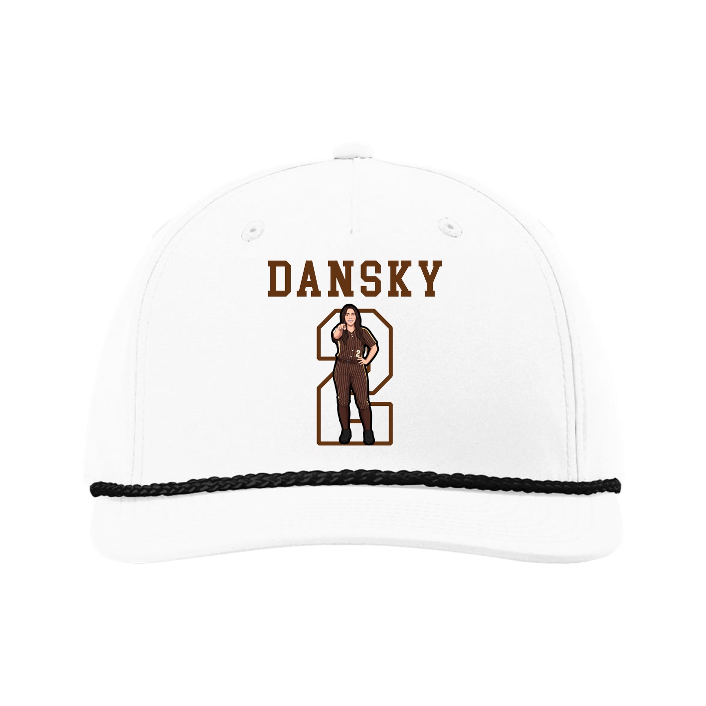 Five-Panel Classic Rope Cap — Shirsey in White