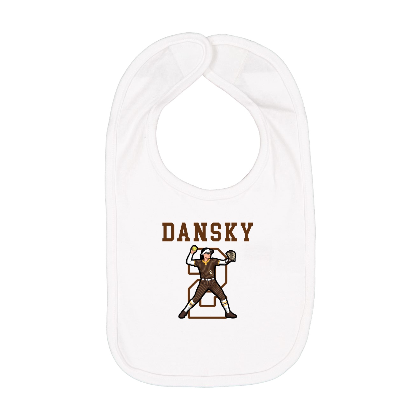 Infant Bib — Shirsey in White