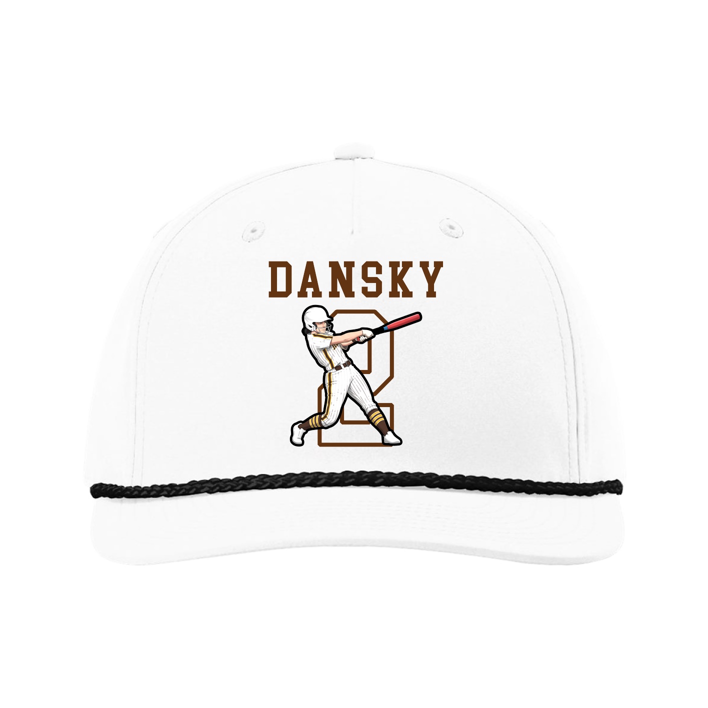 Five-Panel Classic Rope Cap — Shirsey in White