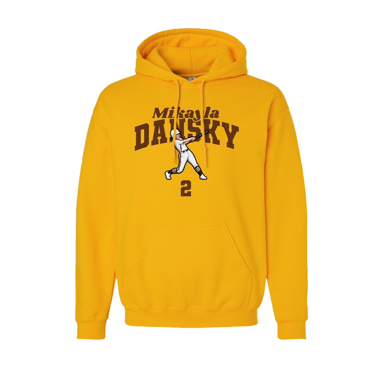 Youth Hoodie — Signature Arch in Gold