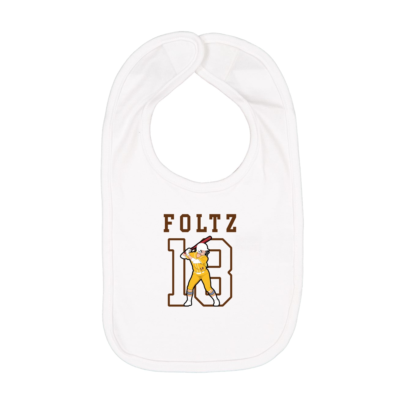 Infant Bib — Shirsey in White