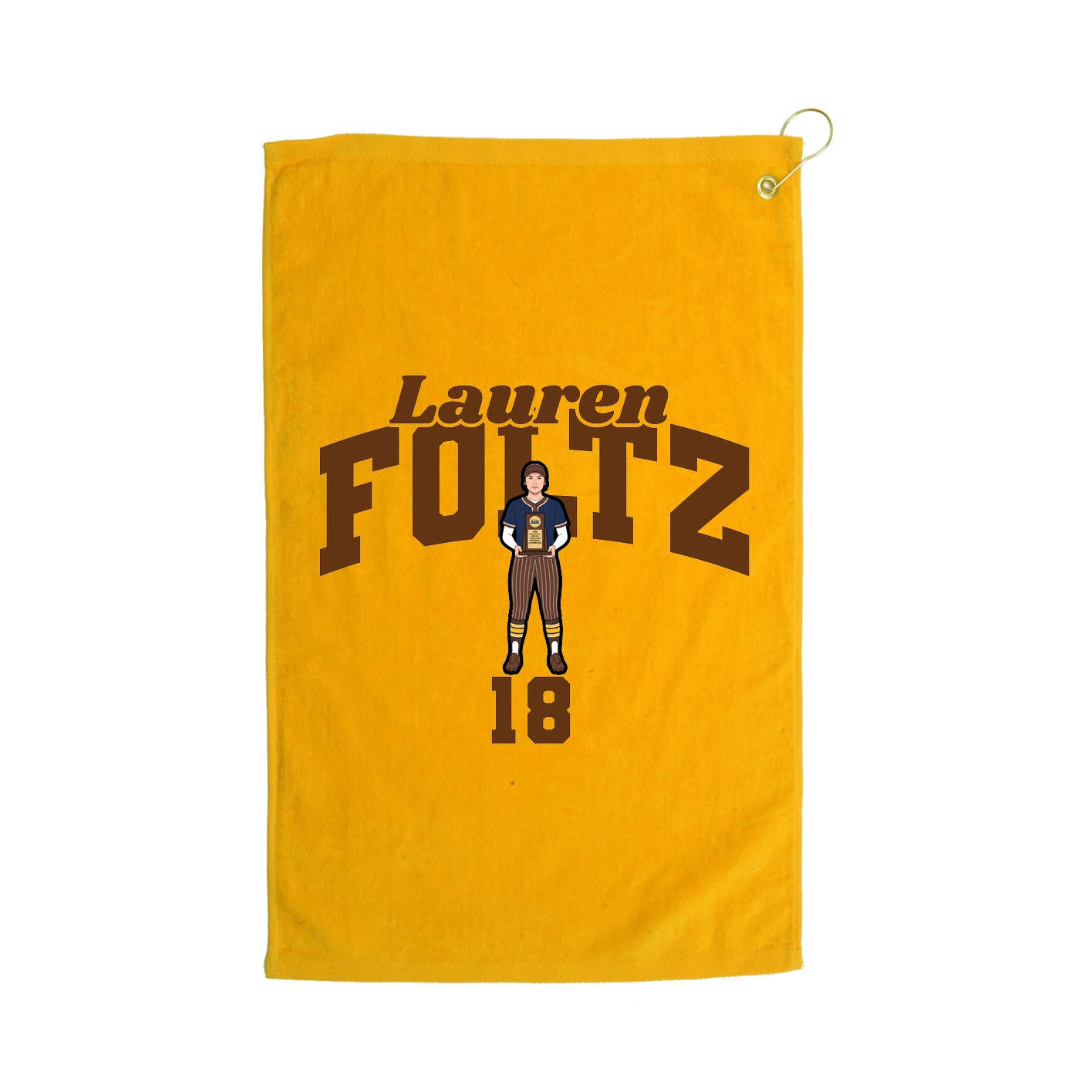 Golf Towel — Signature Arch in Gold