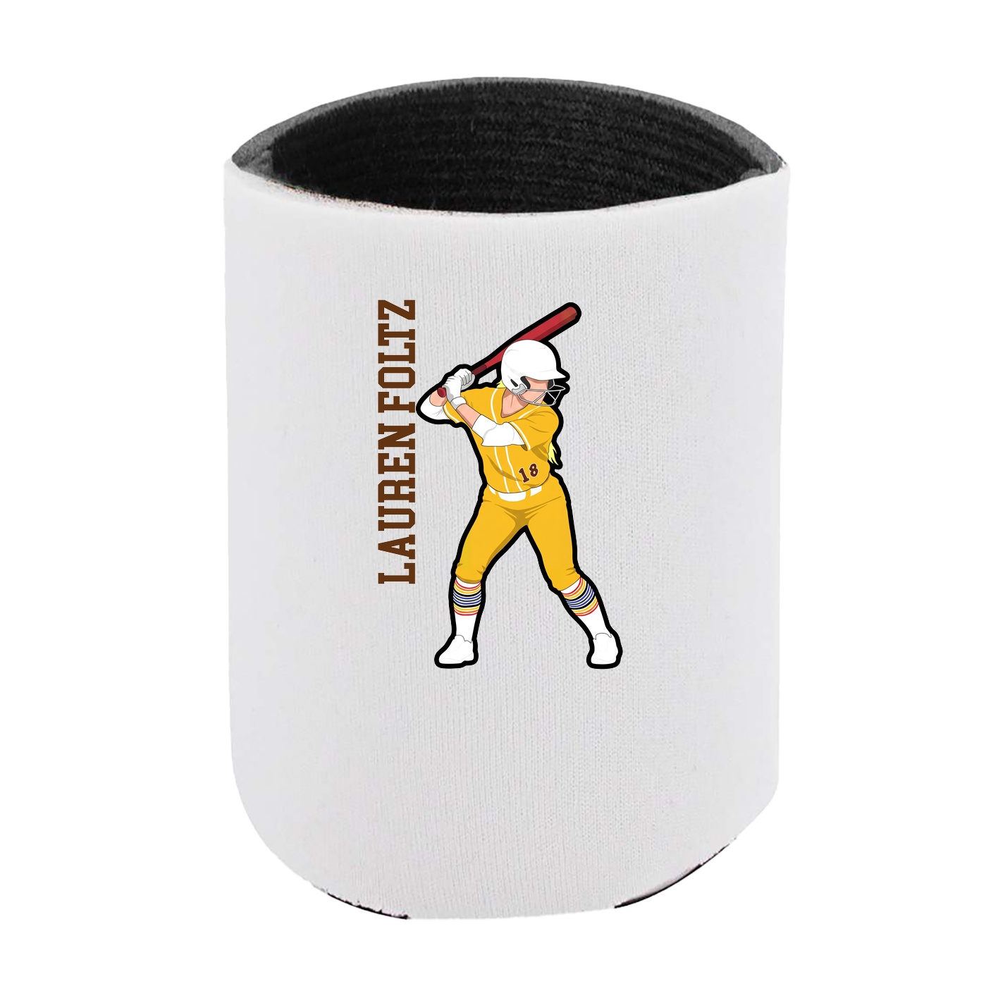 Can Holder — Name Vertical in White