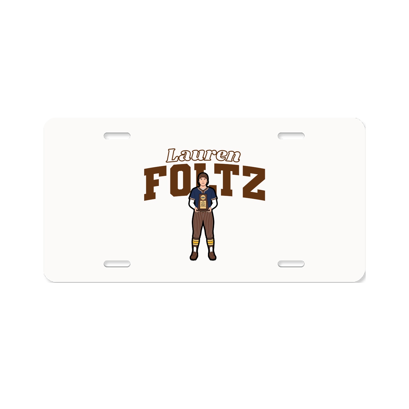 License Plate — Name Arch in Classic
