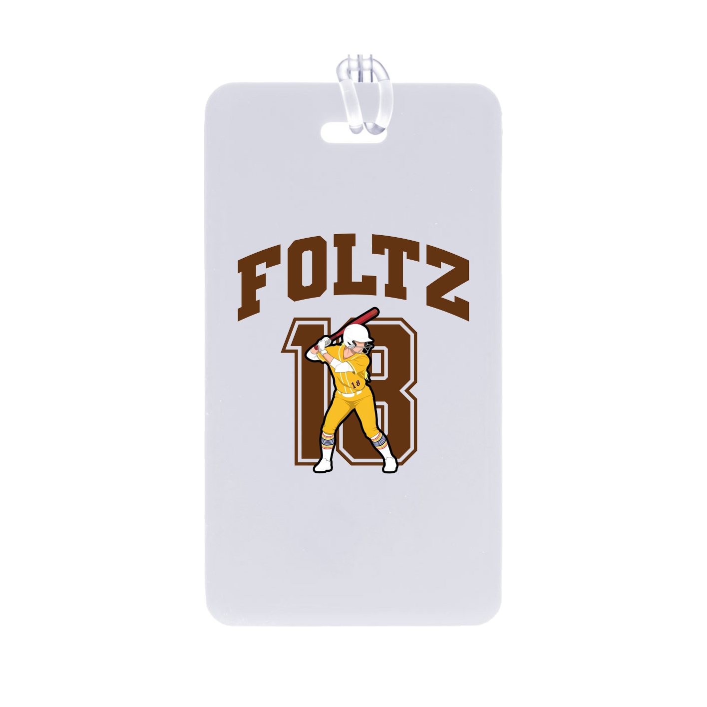 Bag Tag — Number in Classic