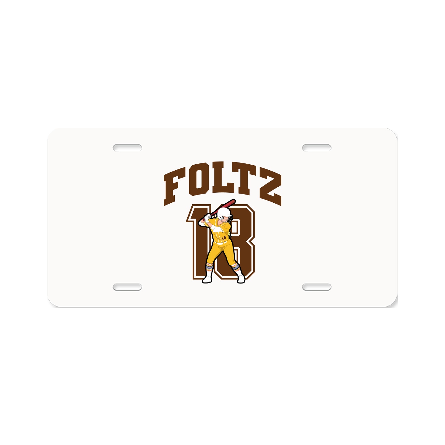 License Plate — Number in Classic