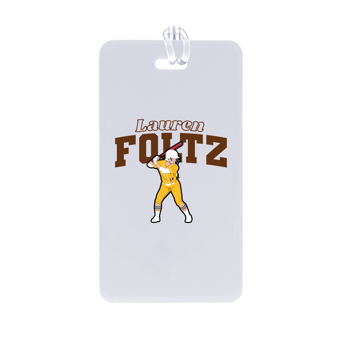 Bag Tag — Name Arch in Classic
