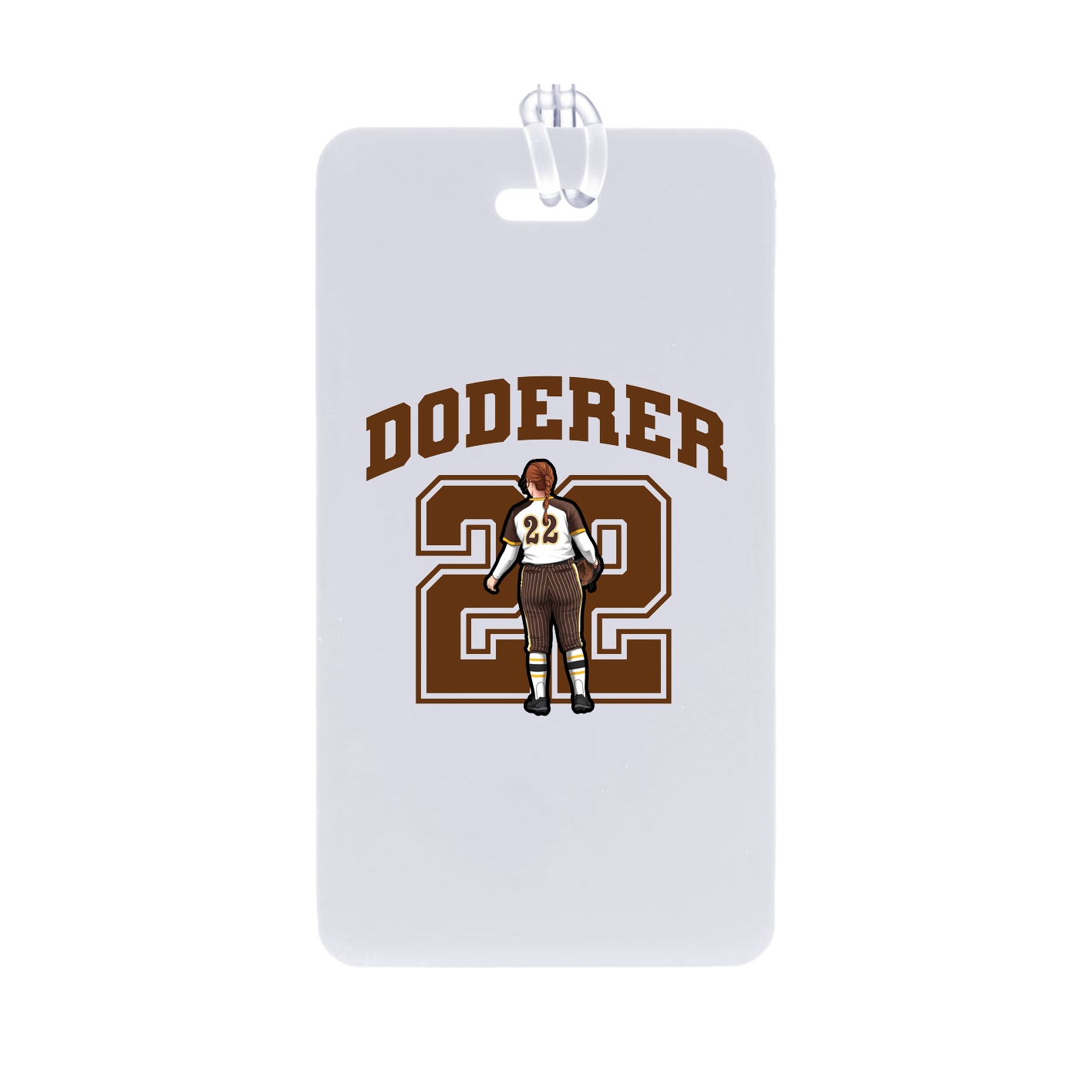 Bag Tag — Number in Classic