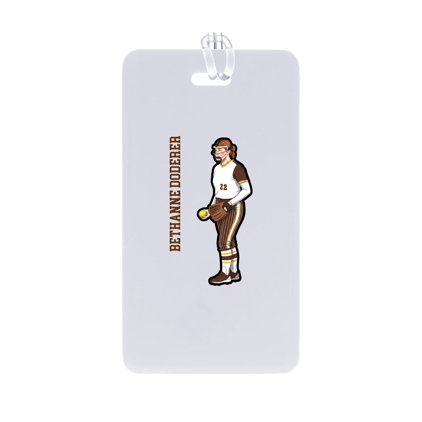 Bag Tag — Name Vertical in Classic