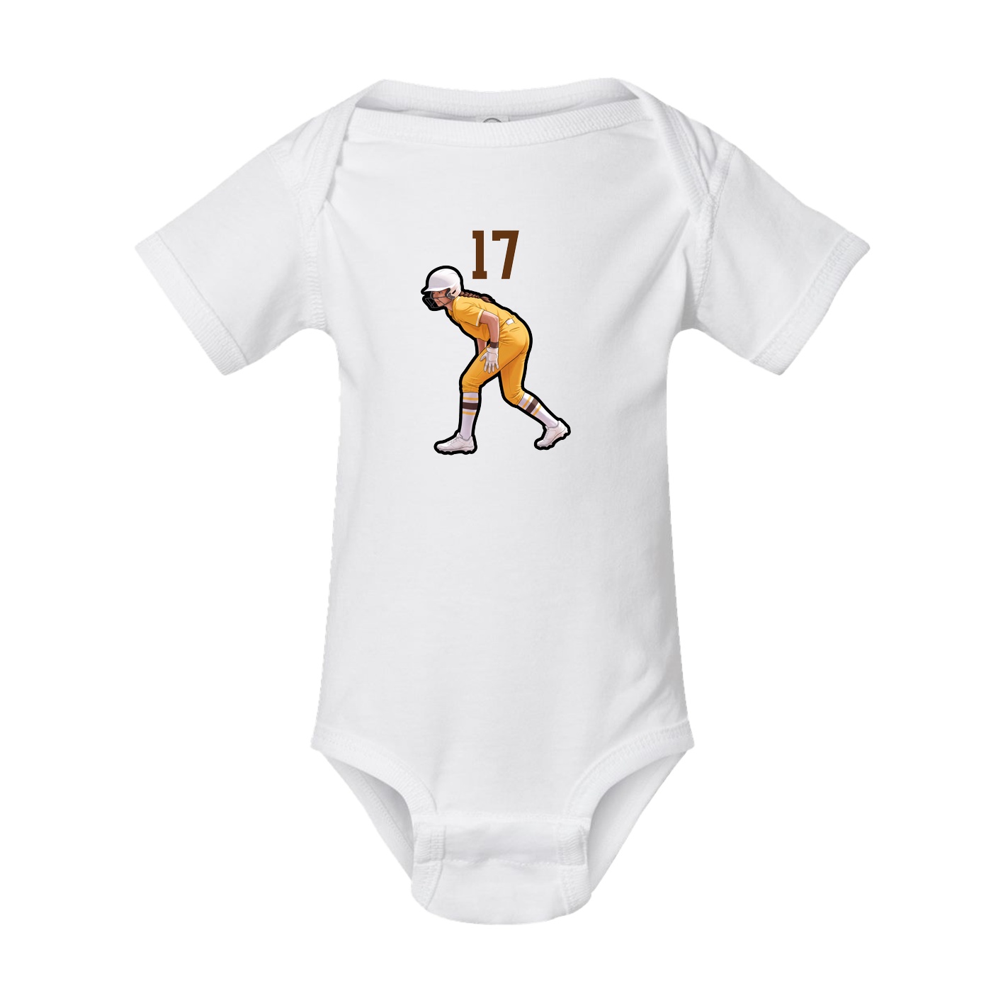 Baby Onesie — Number Top in White