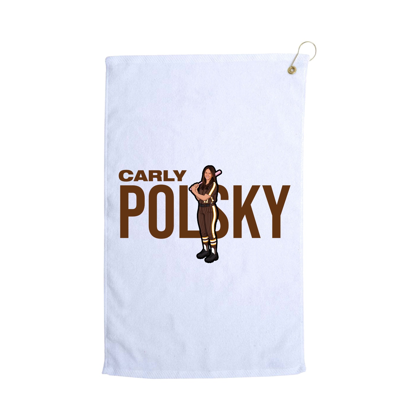 Golf Towel — Player Name in White