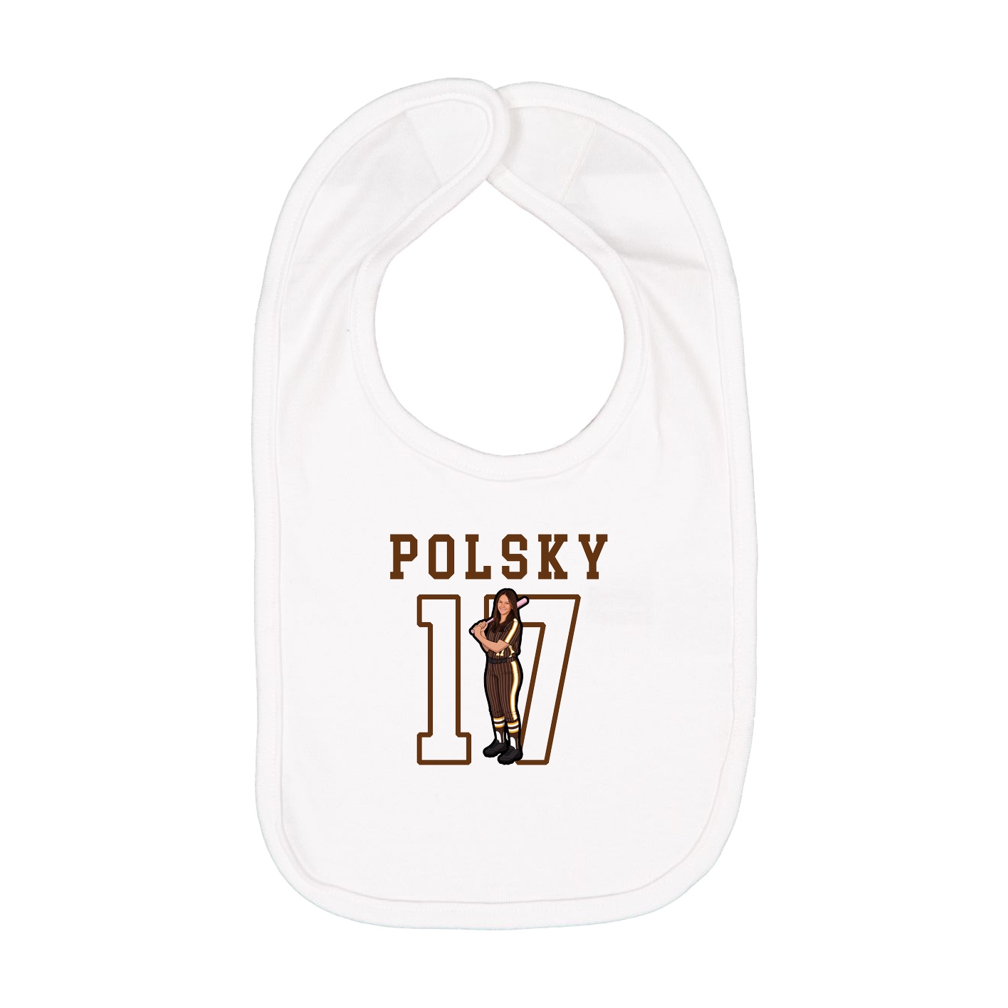 Infant Bib — Shirsey in White