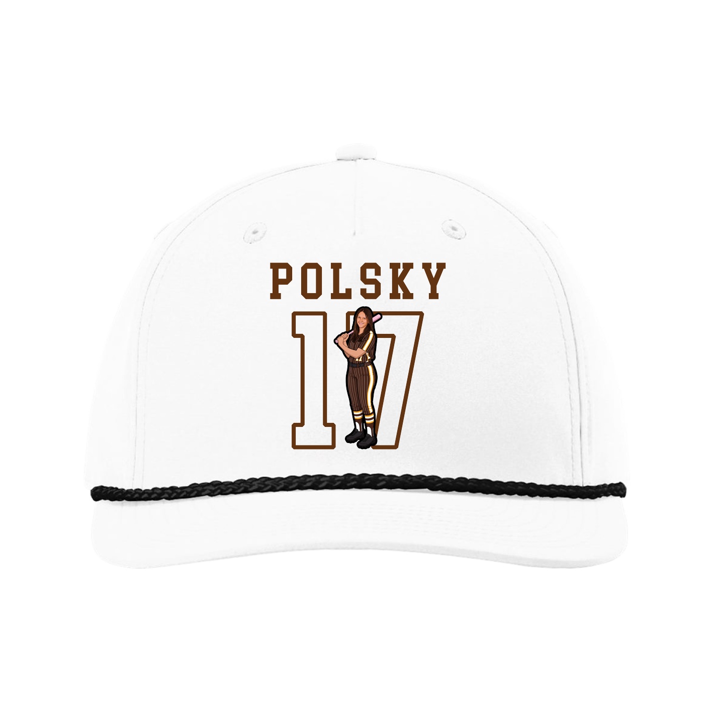 Five-Panel Classic Rope Cap — Shirsey in White