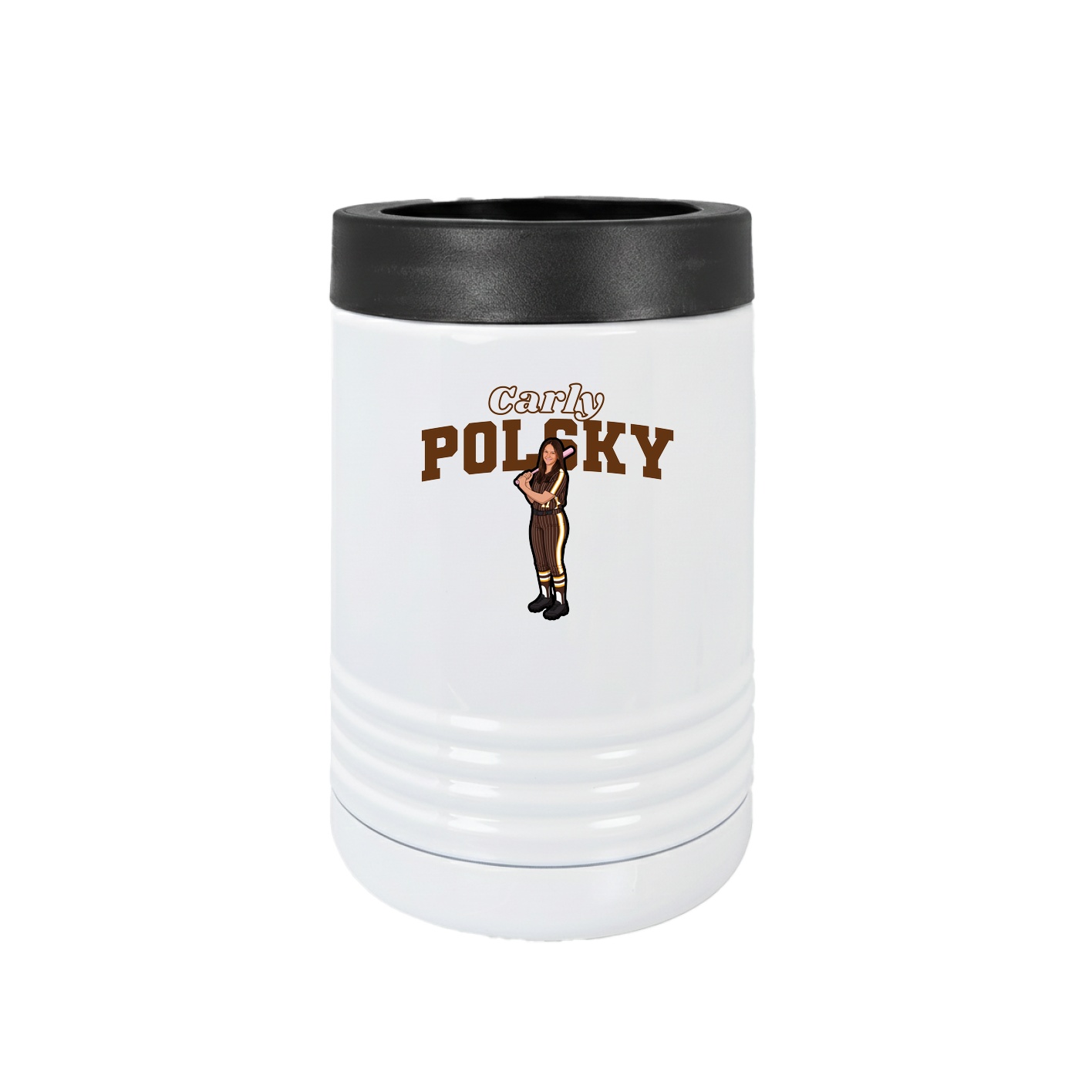 Beverage Holder — Name Arch in White