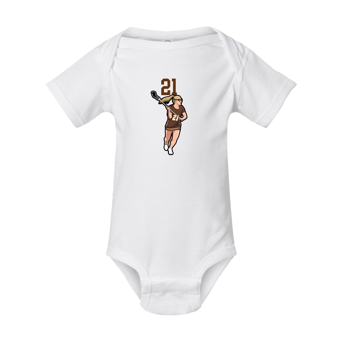 Baby Onesie — Number Top in White