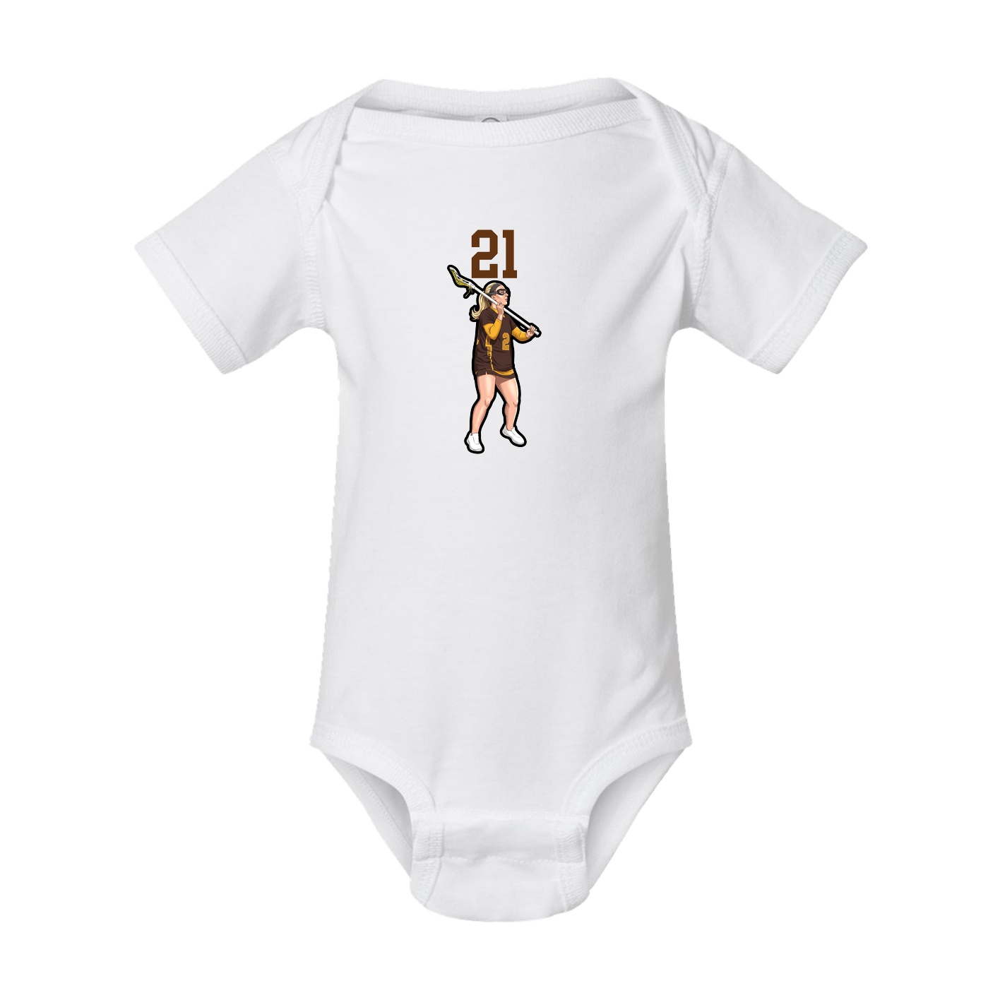 Baby Onesie — Number Top in White