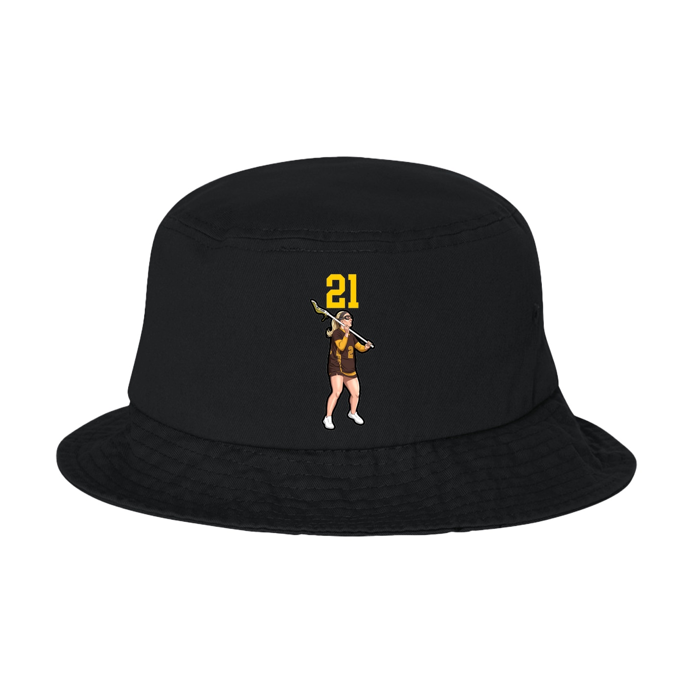 Bucket Cap — Number Top in Black