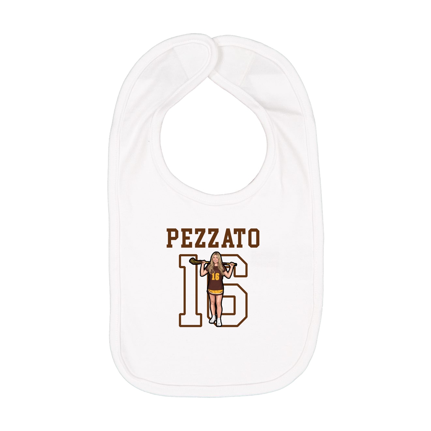 Infant Bib — Shirsey in White