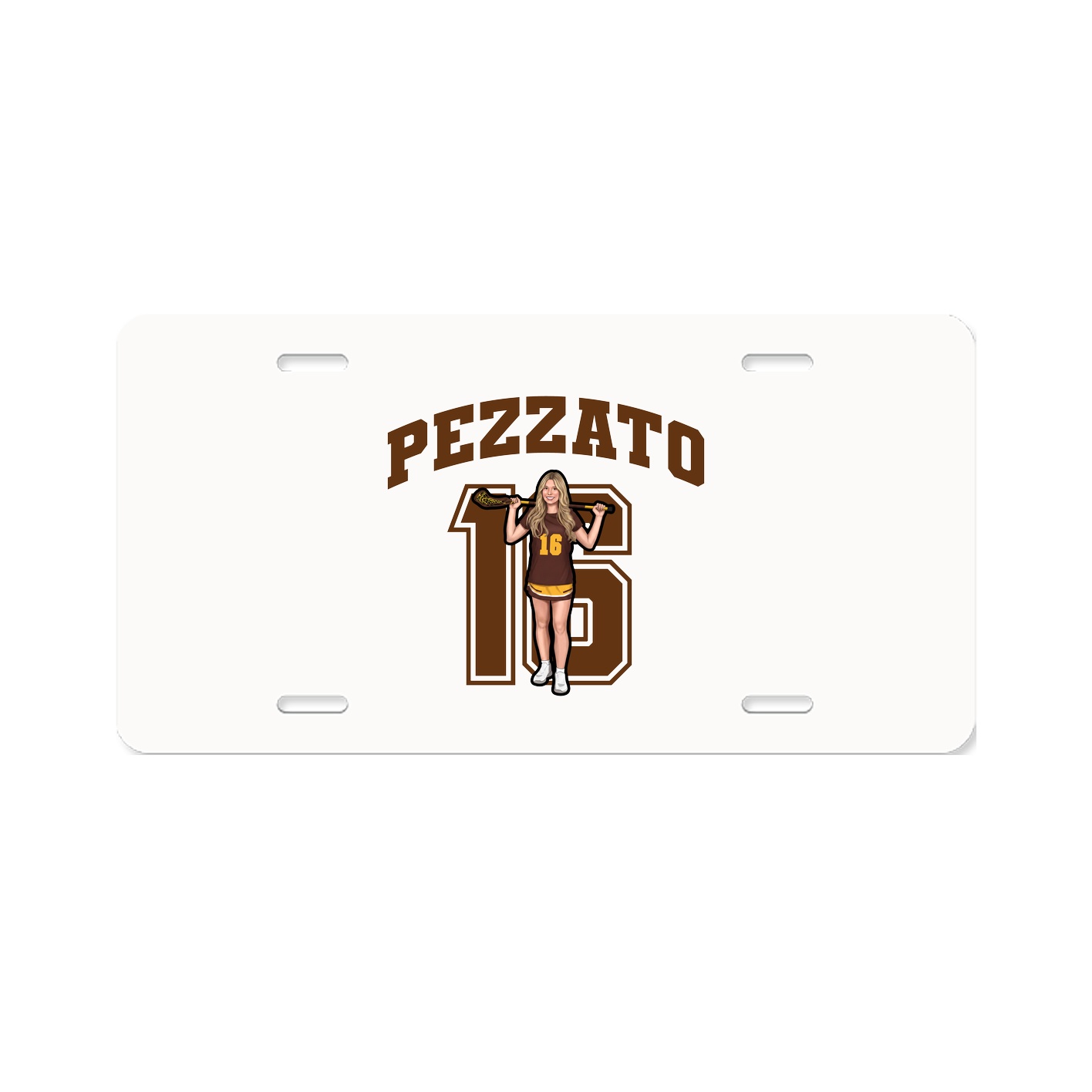 License Plate — Number in Classic