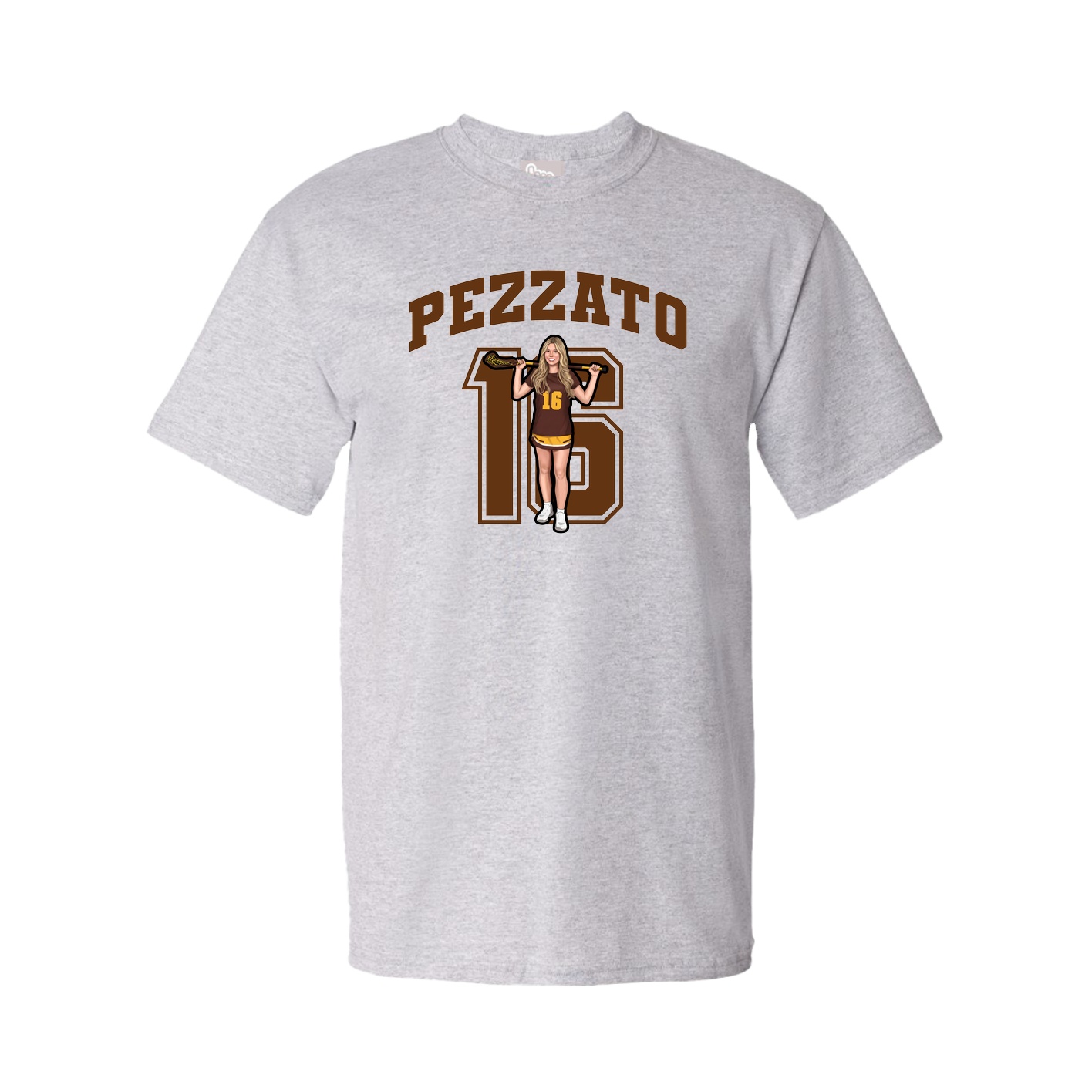 Youth Tee — Number in Grey