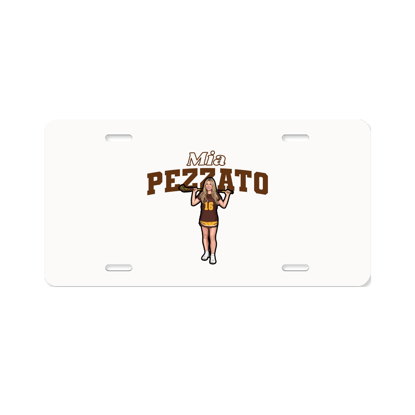 License Plate — Name Arch in Classic