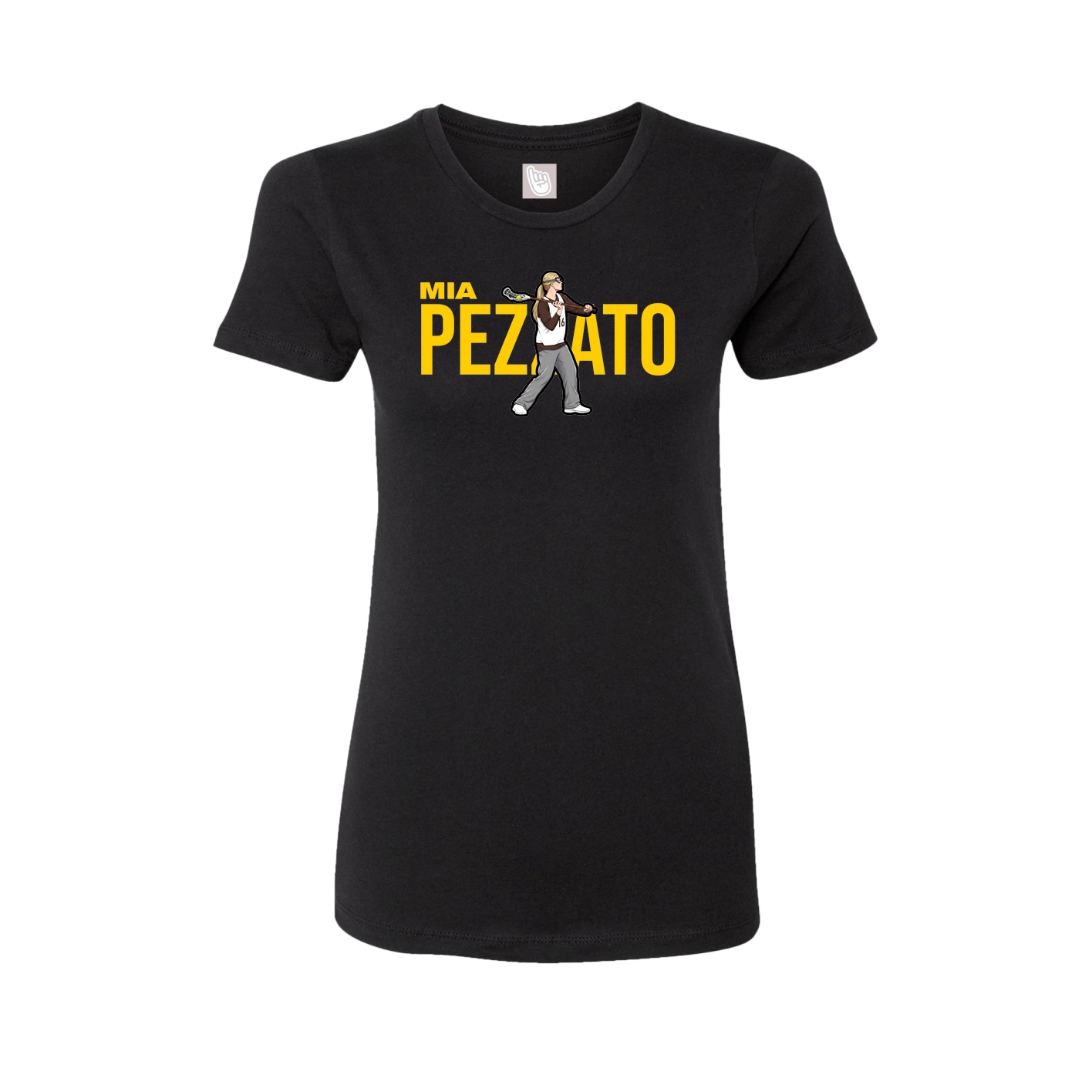 Womens Tee — Player Name in Black