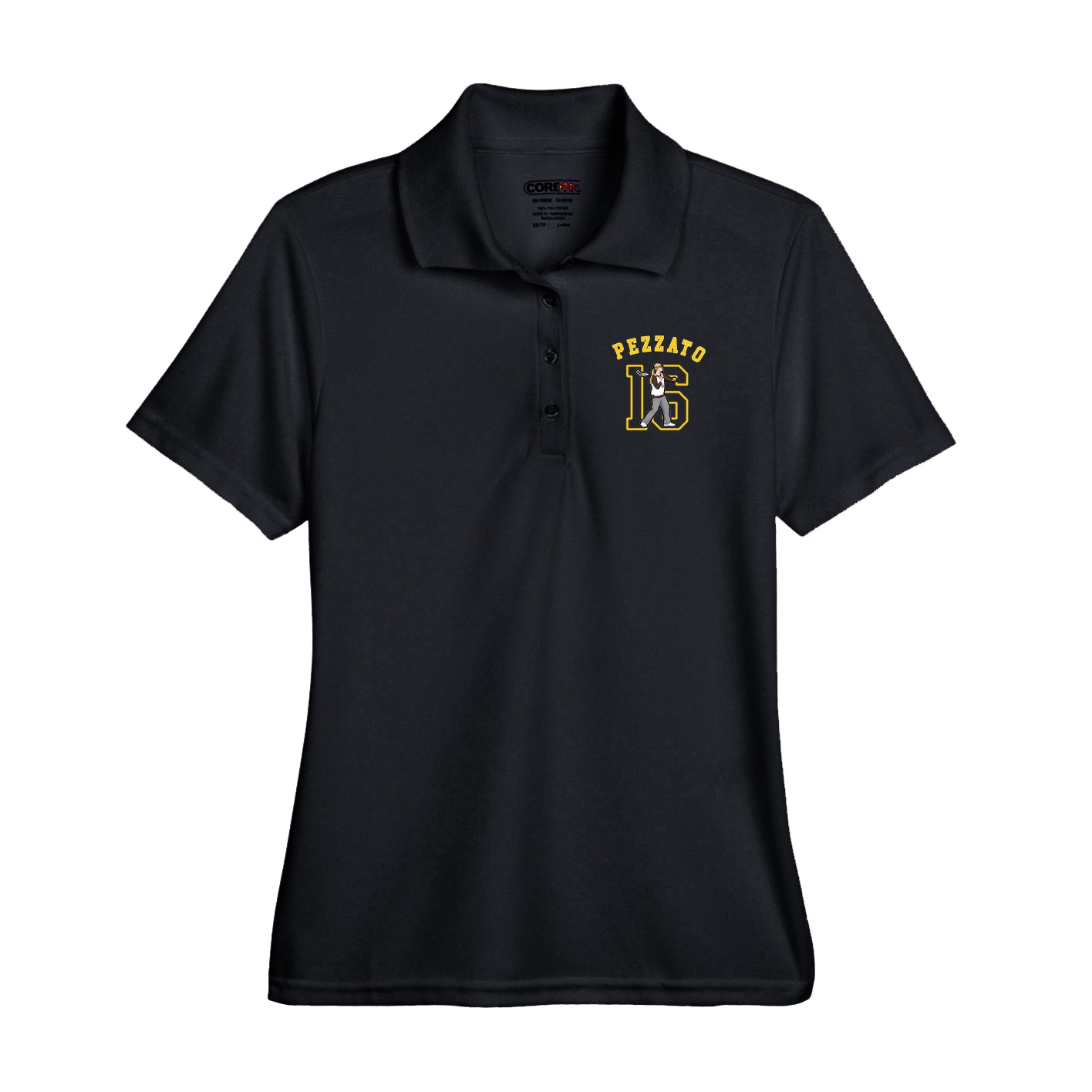 Performance Polo — Shirsey Arch in Black