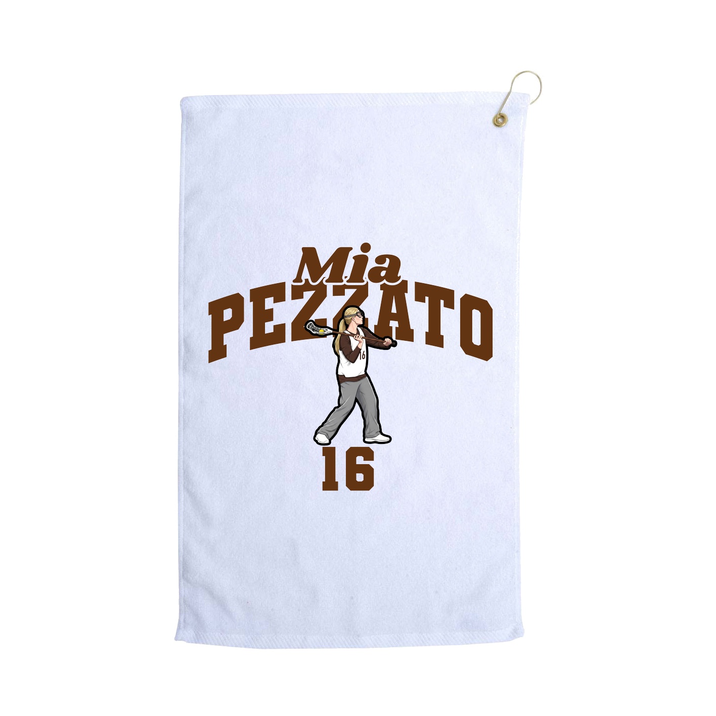 Golf Towel — Signature Arch in White