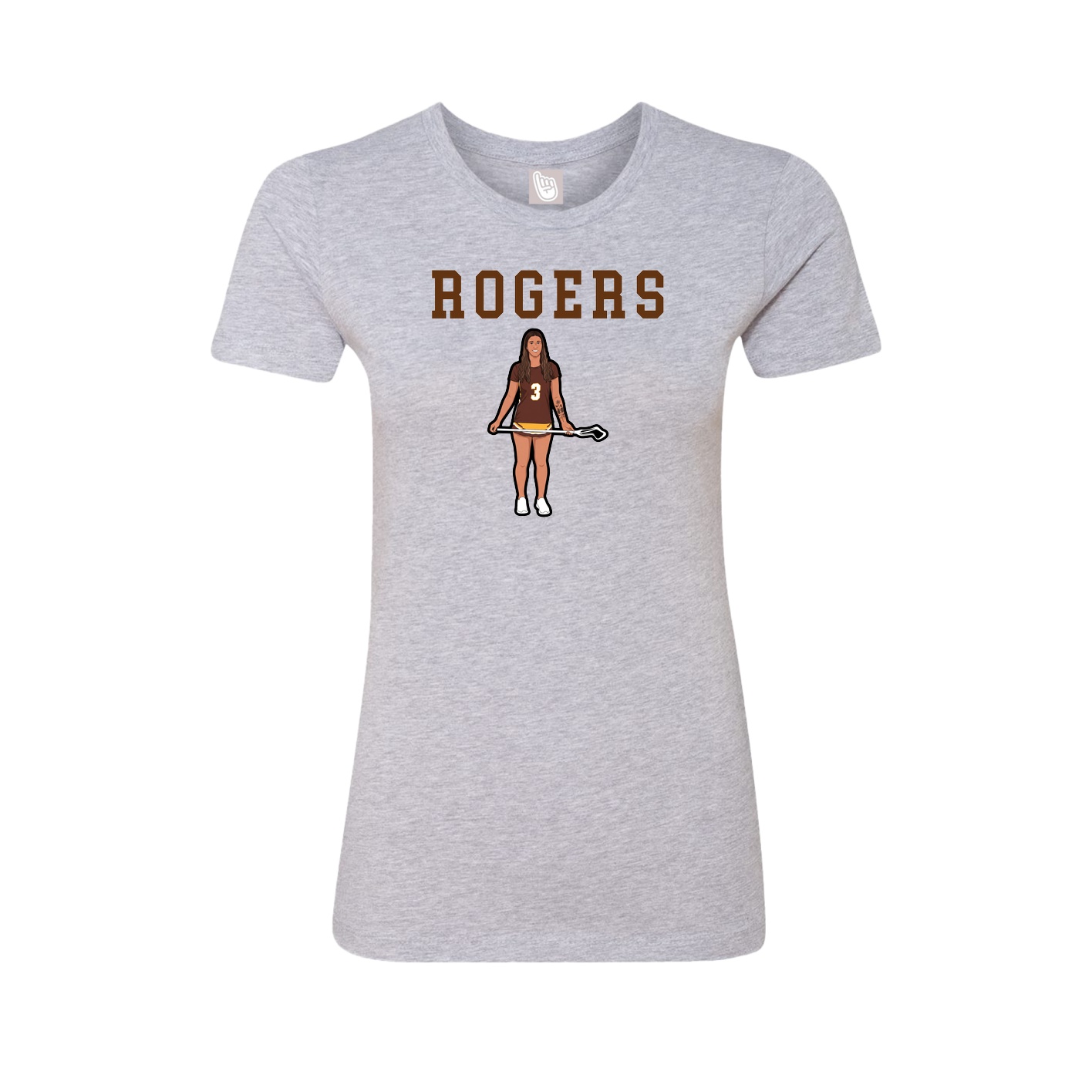 Fitted Women's Tee — Shirsey in Grey