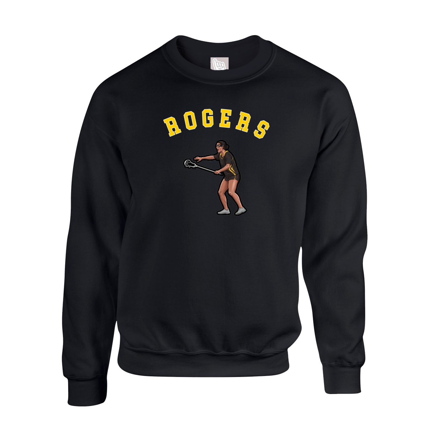 Fleece Crew — Shirsey Arch in Black