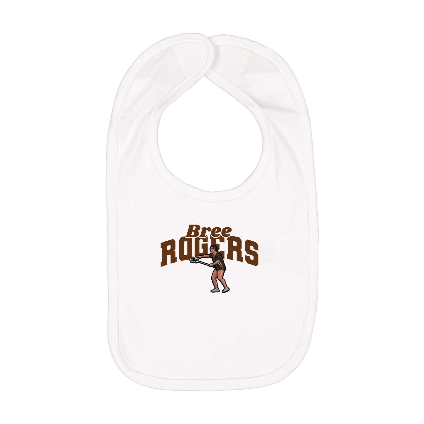 Infant Bib — Signature Arch in White