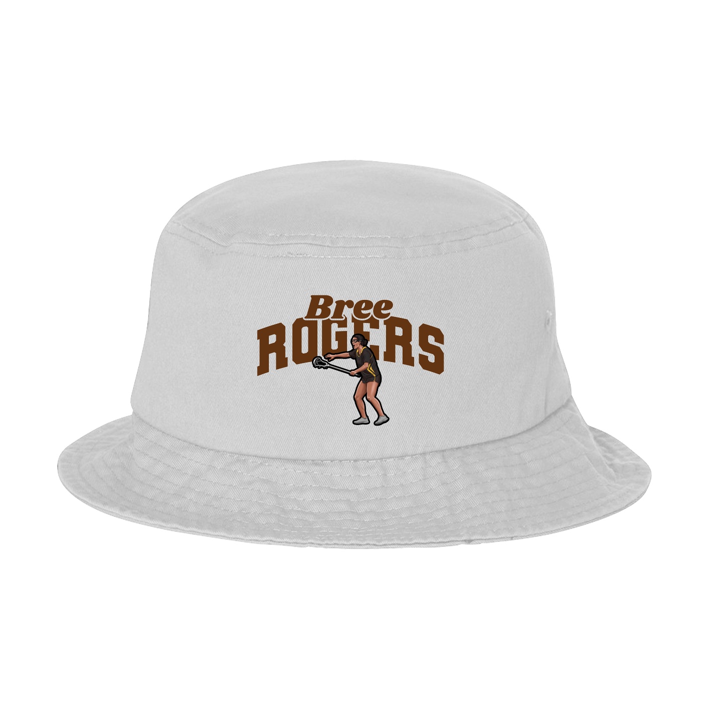 Bucket Cap — Signature Arch in White