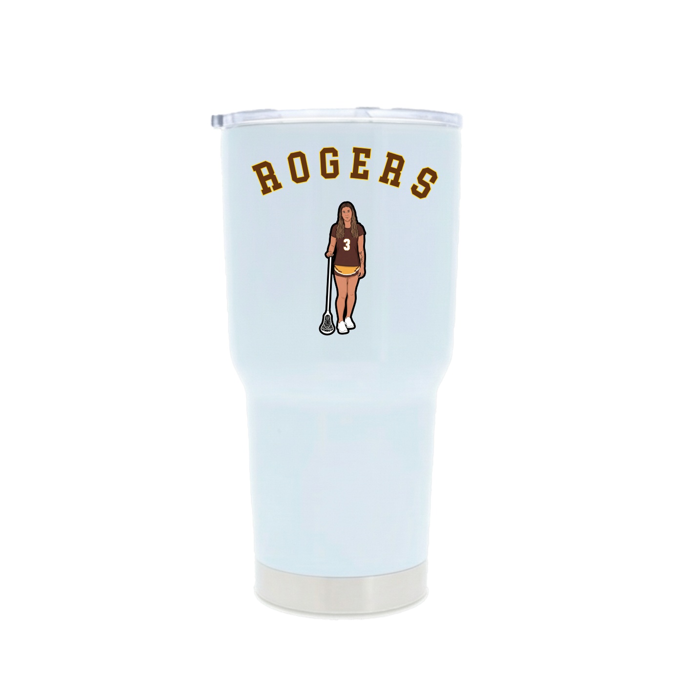 30oz Stainless Steel Tumbler — Shirsey Arch in White