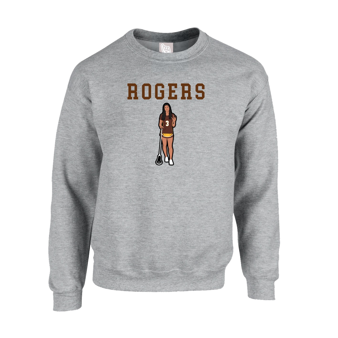 Fleece Crew — Shirsey in Grey