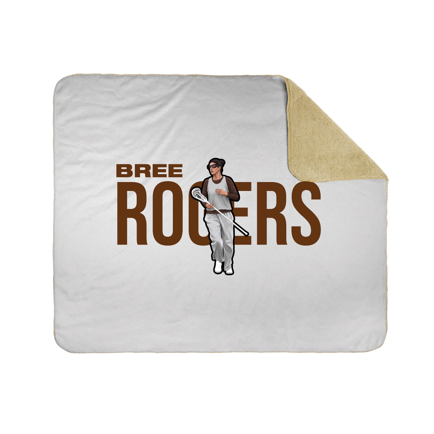 Throw Blanket — Player Name in White