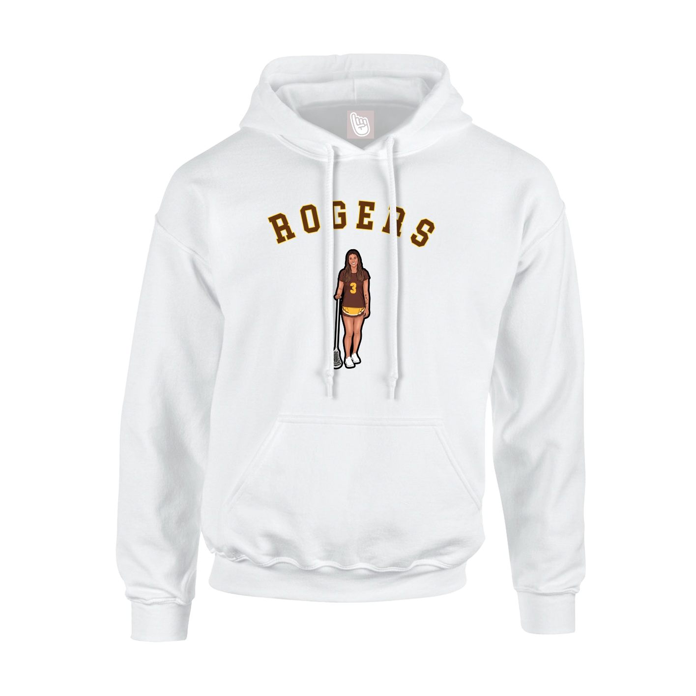 Hoodie — Shirsey Arch in White
