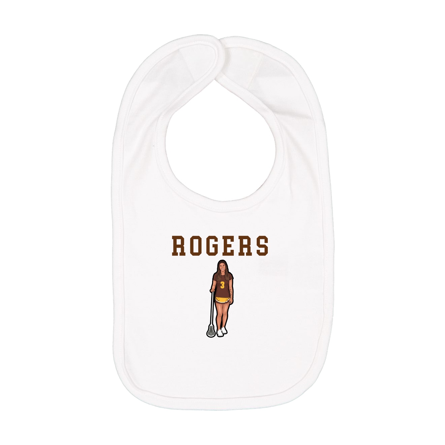 Infant Bib — Shirsey in White