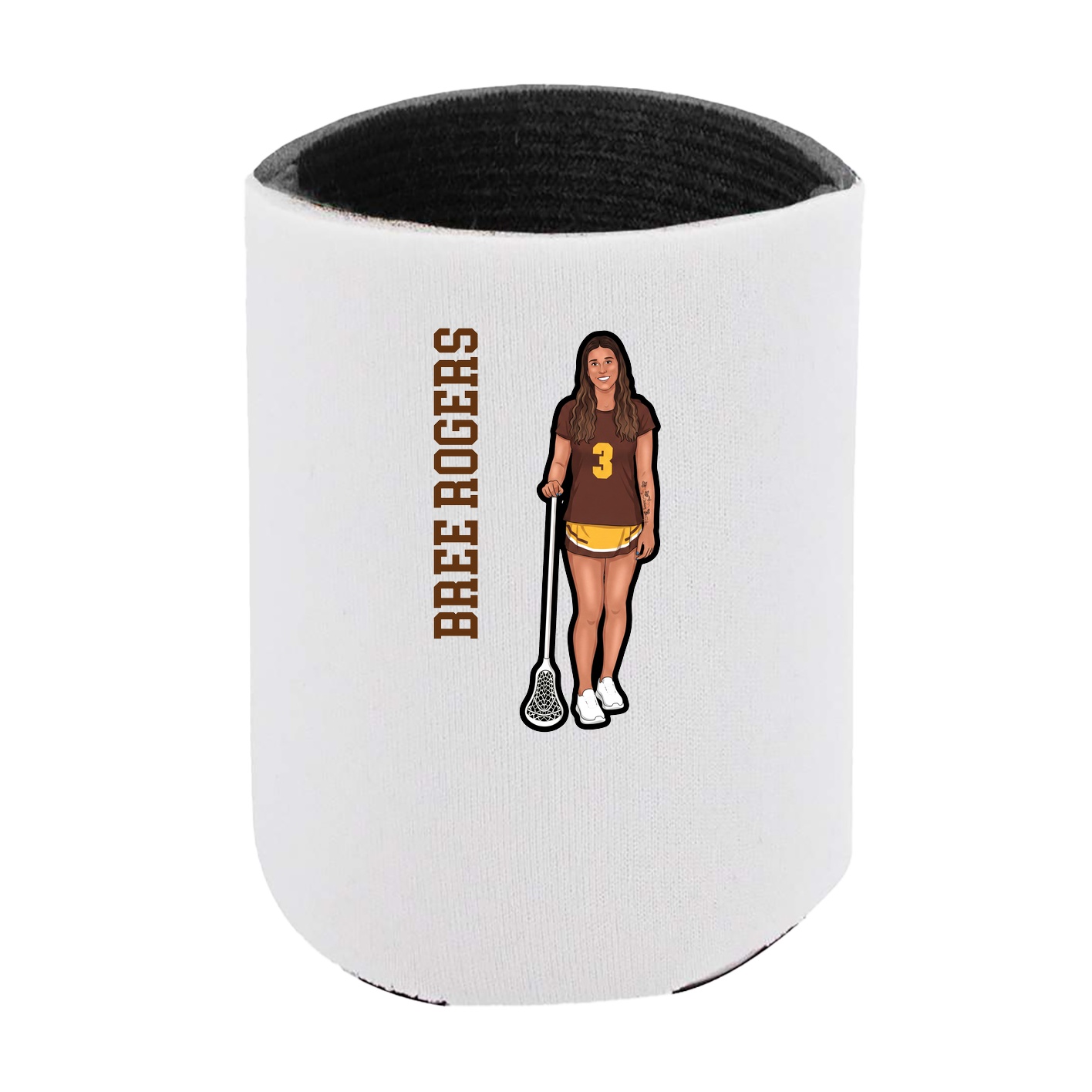 Can Holder — Name Vertical in White