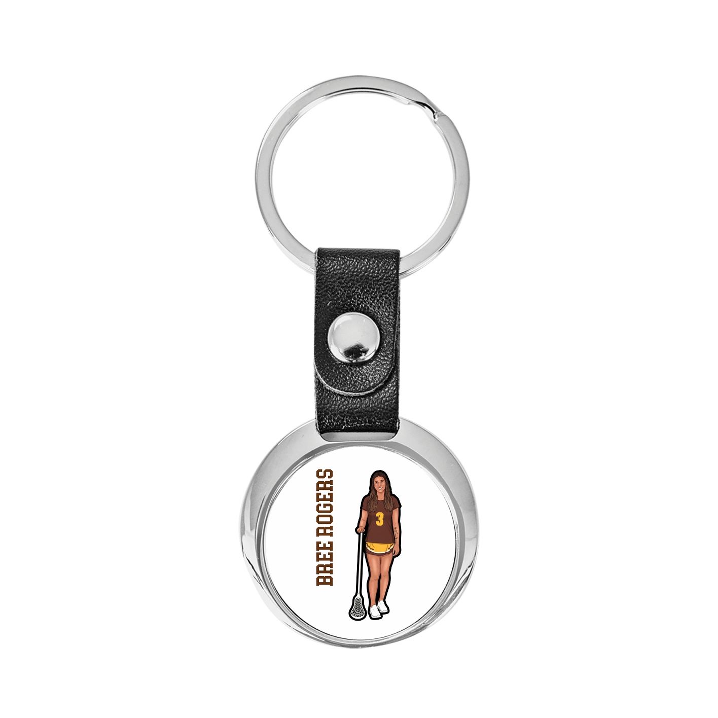 Key Chain — Name Vertical in Classic