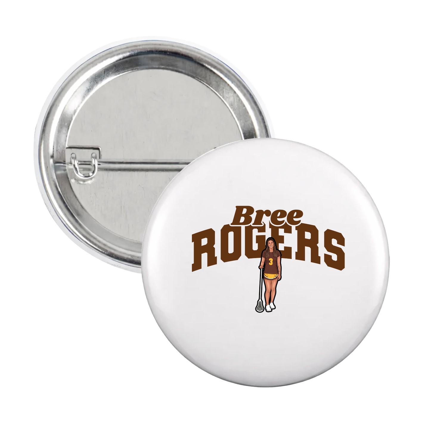 Game Day Button — Signature Arch in White