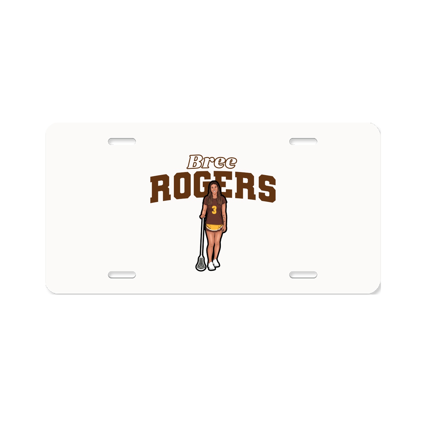 License Plate — Name Arch in Classic