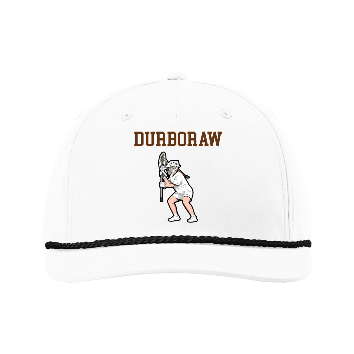 Five-Panel Classic Rope Cap — Shirsey in White