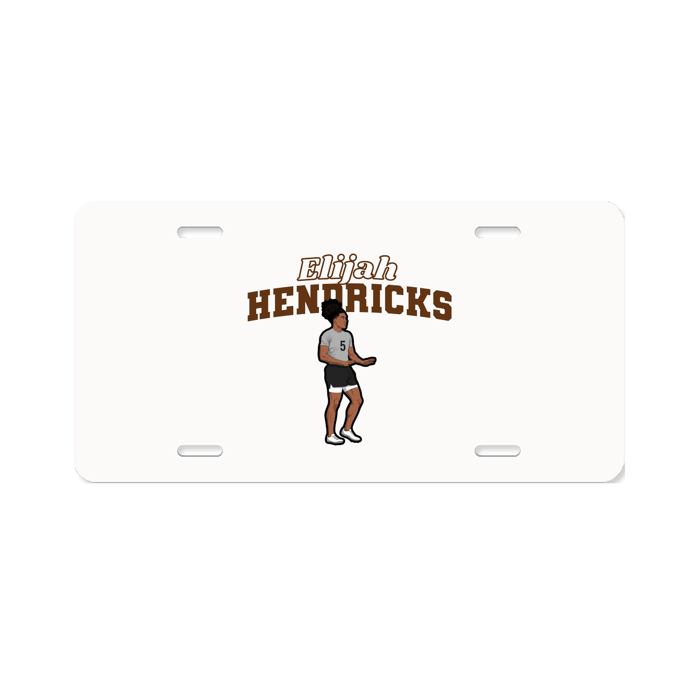 License Plate — Name Arch in Classic