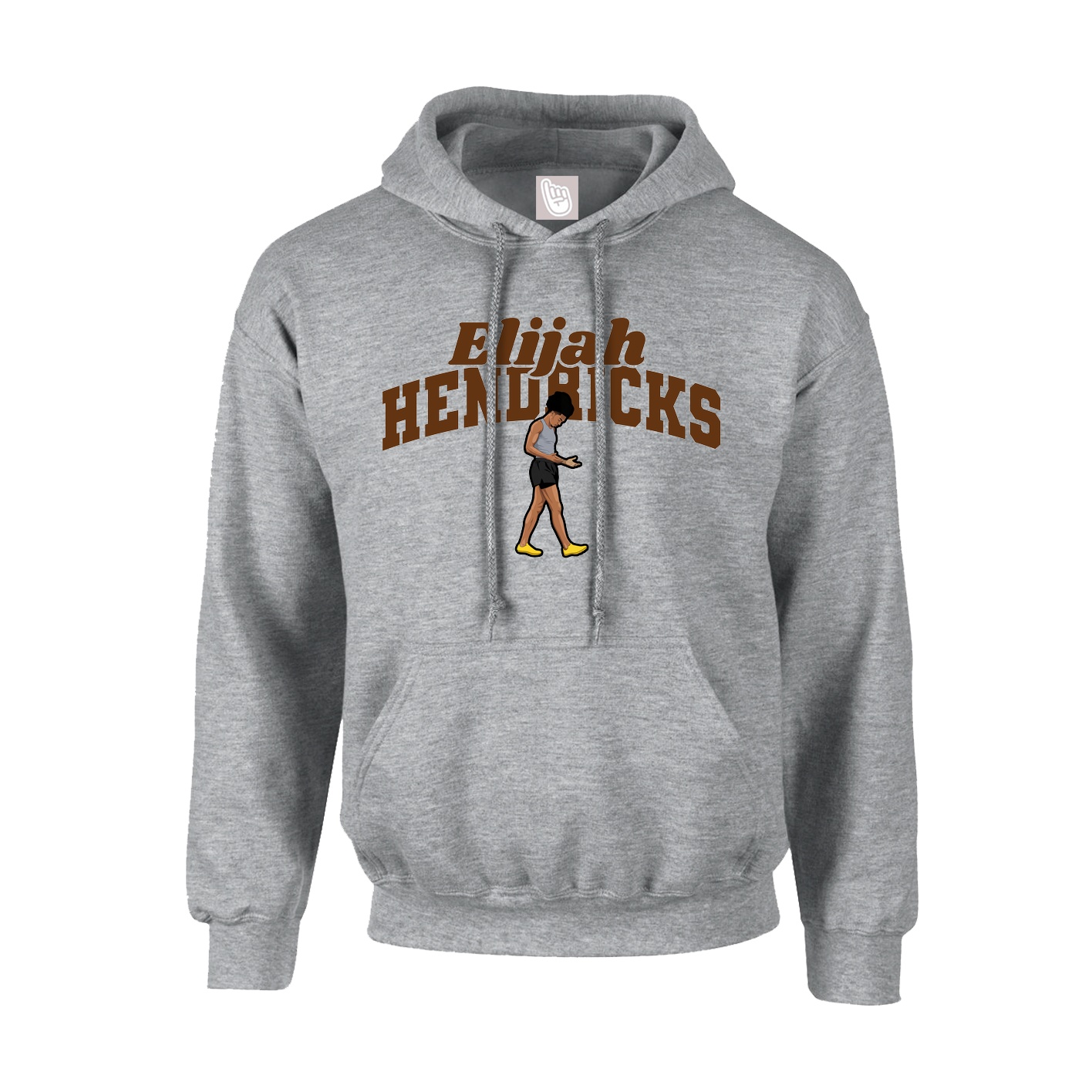 Youth Hoodie — Signature Arch in Grey