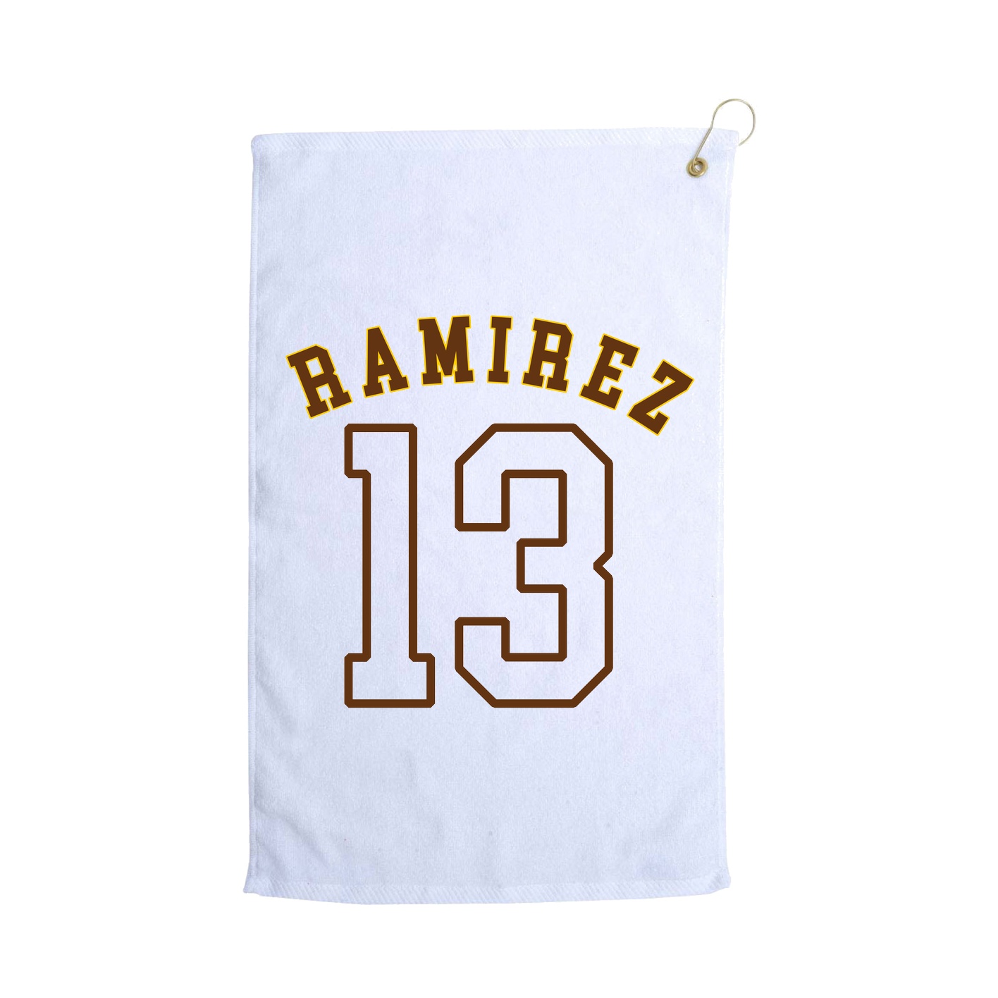 Golf Towel — Shirsey Arch in White
