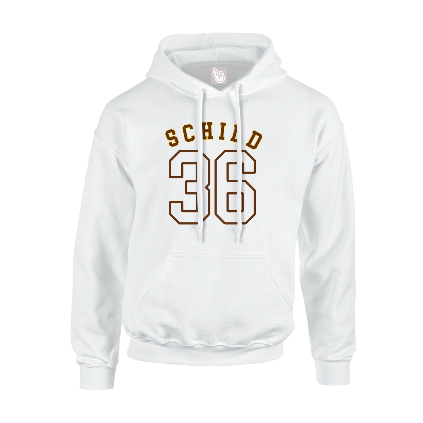 Hoodie — Shirsey Arch in White
