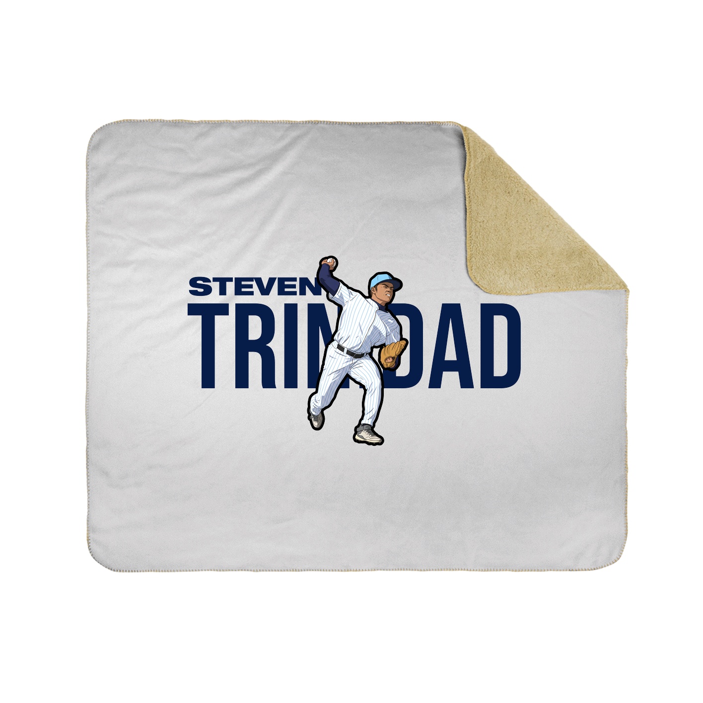 Throw Blanket — Player Name in White