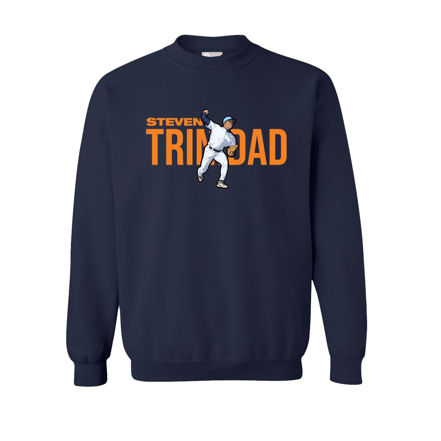 Fleece Crew — Player Name in Navy