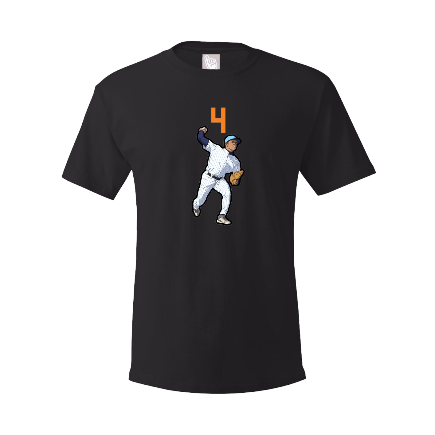 Youth Tee — Number Top in Black