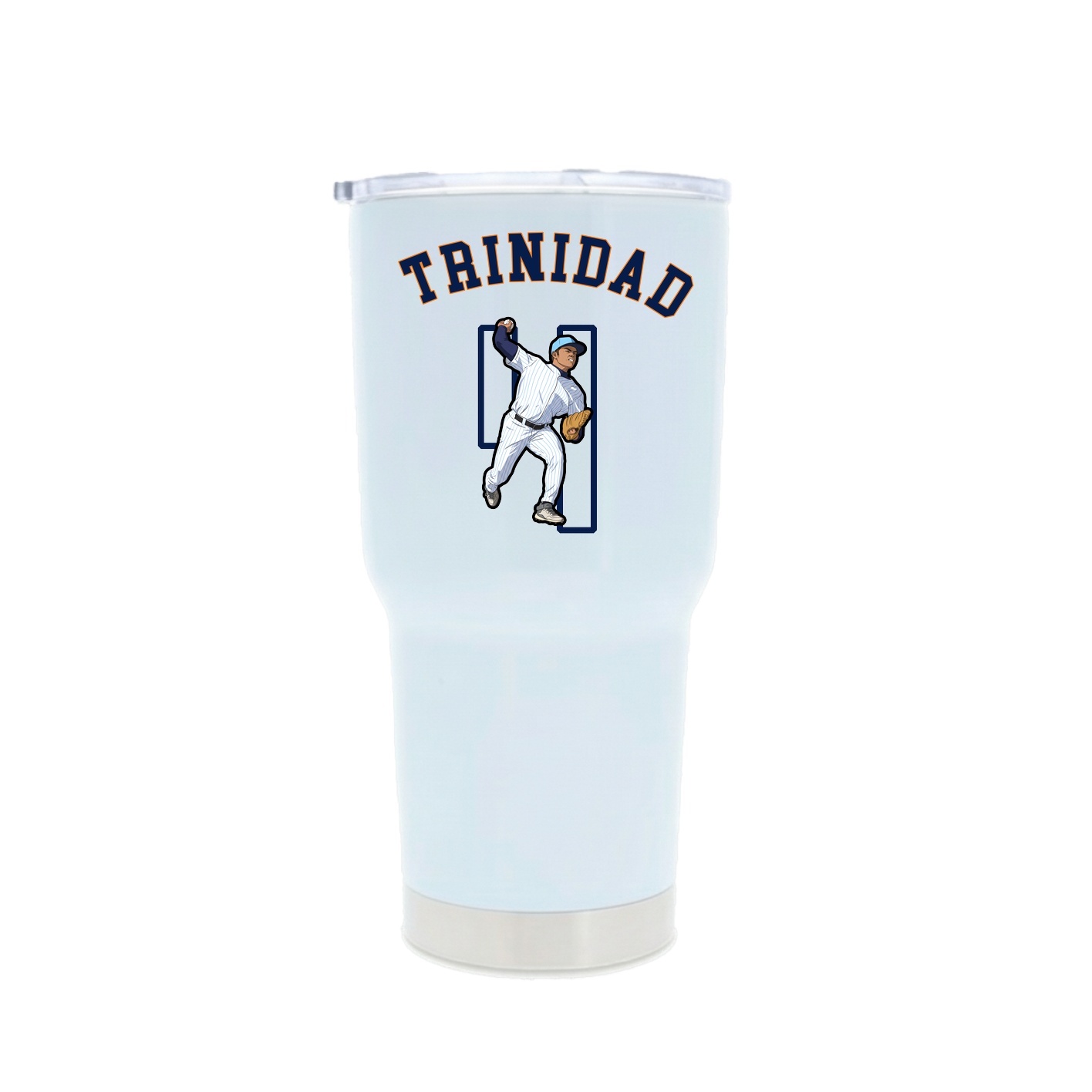 30oz Stainless Steel Tumbler — Shirsey Arch in White